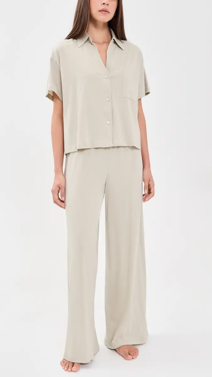 Eberjey Pima Cotton Pajama Set | Thumbnail 2 Eberjey Pima Cotton Pajama Set | Thumbnail 2