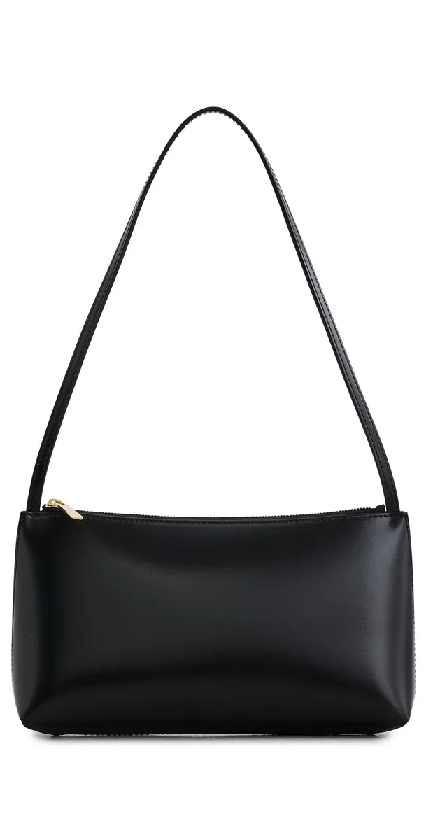 MANSUR GAVRIEL Gaia Shoulder Bag Black/Flamma | Image 1 MANSUR GAVRIEL Gaia Shoulder Bag Black/Flamma | Image 1
