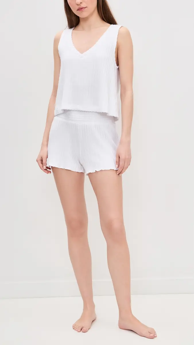Z Supply Dawn Smocked Rib Shorts | Thumbnail 5 Z Supply Dawn Smocked Rib Shorts | Thumbnail 5