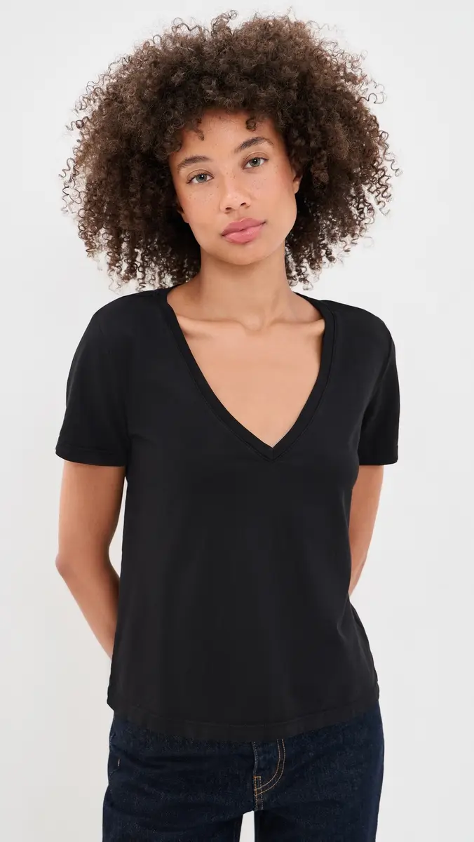 L'Agence Brianna V Neck Tee | Thumbnail 2