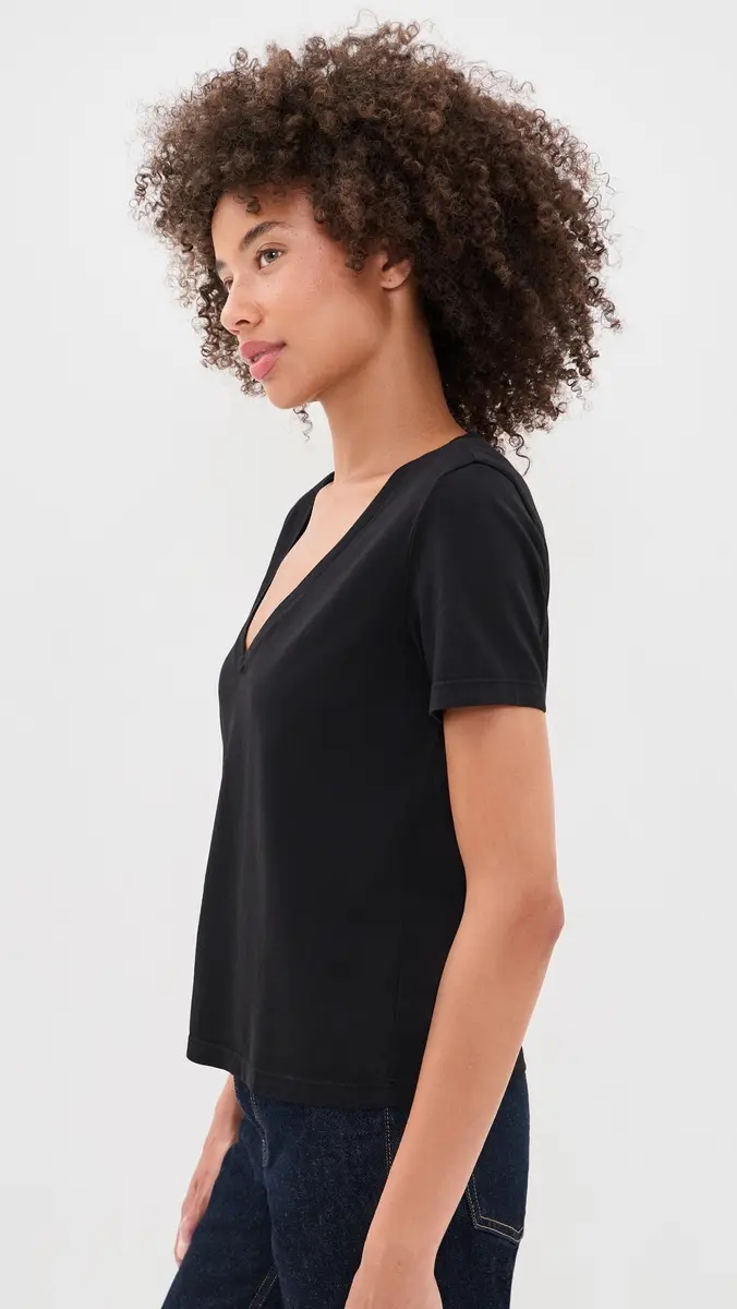 L'Agence Brianna V Neck Tee | Thumbnail 4