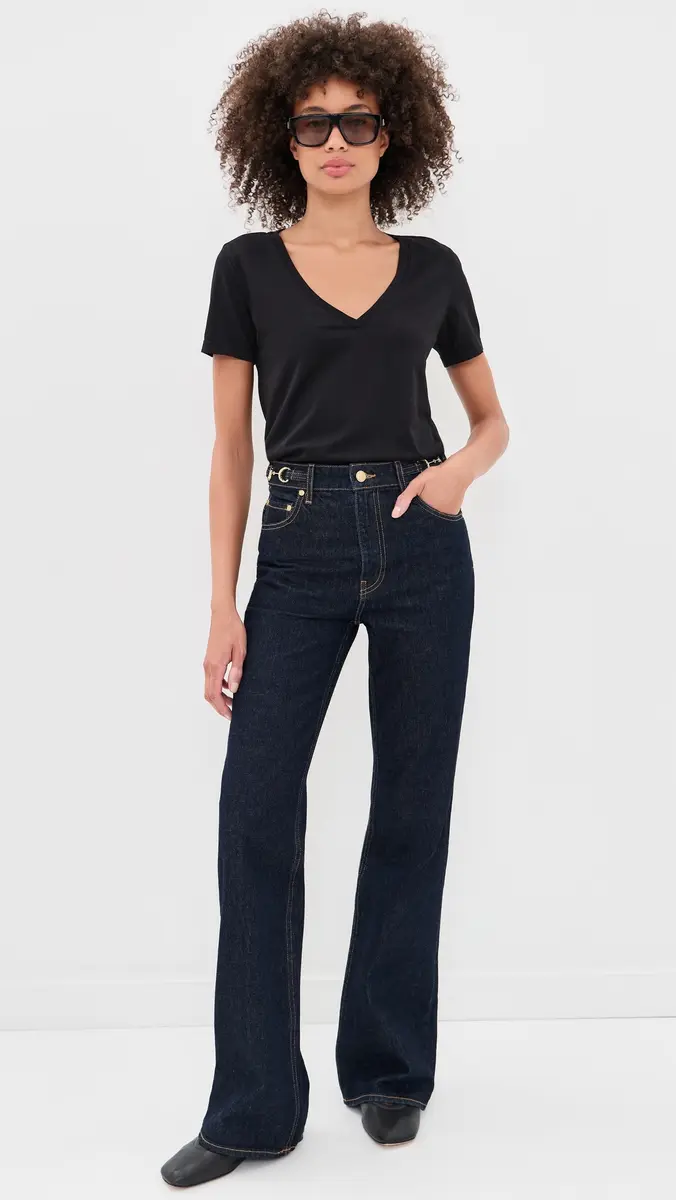 L'Agence Brianna V Neck Tee | Thumbnail 5