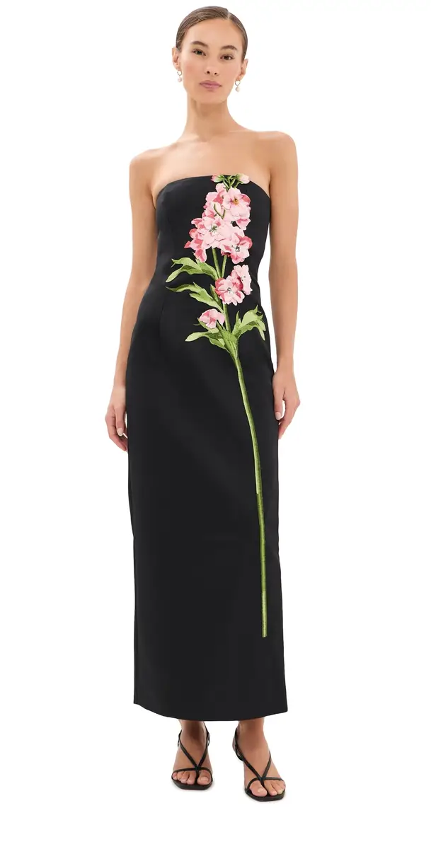 LEO LIN Rayna Embroidered Maxi Dress | Image 1 LEO LIN Rayna Embroidered Maxi Dress | Image 1