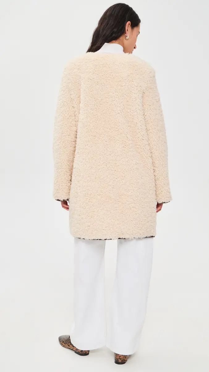 Alice + Olivia Alma Long Faux Suede Teddy Coat | Thumbnail 3 Alice + Olivia Alma Long Faux Suede Teddy Coat | Thumbnail 3