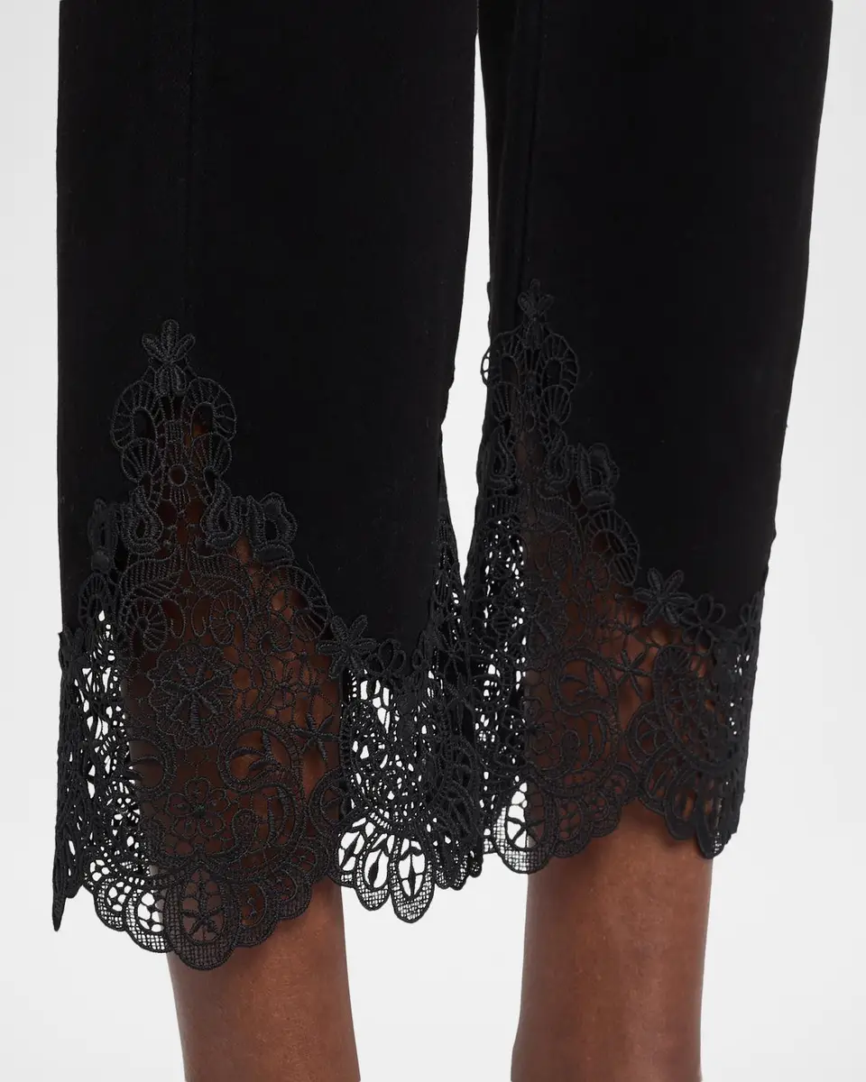 Generation Love Bellatrix Straight Cropped Lace-Trim Jeans | Thumbnail 5 Generation Love Bellatrix Straight Cropped Lace-Trim Jeans | Thumbnail 5
