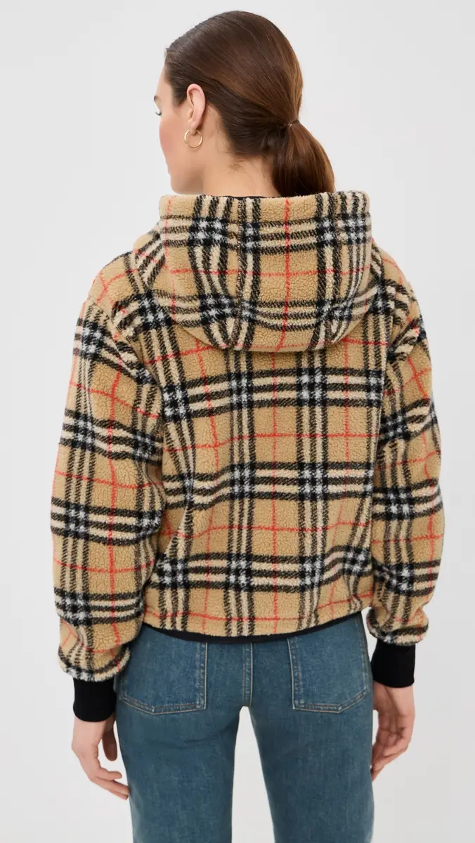 Burberry Fiona Fleece Cropped Jacket | Thumbnail 3 Burberry Fiona Fleece Cropped Jacket | Thumbnail 3