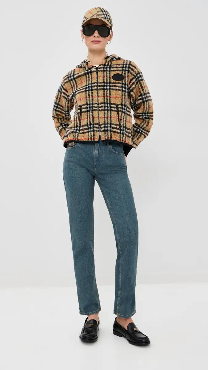 Burberry Fiona Fleece Cropped Jacket | Thumbnail 5 Burberry Fiona Fleece Cropped Jacket | Thumbnail 5