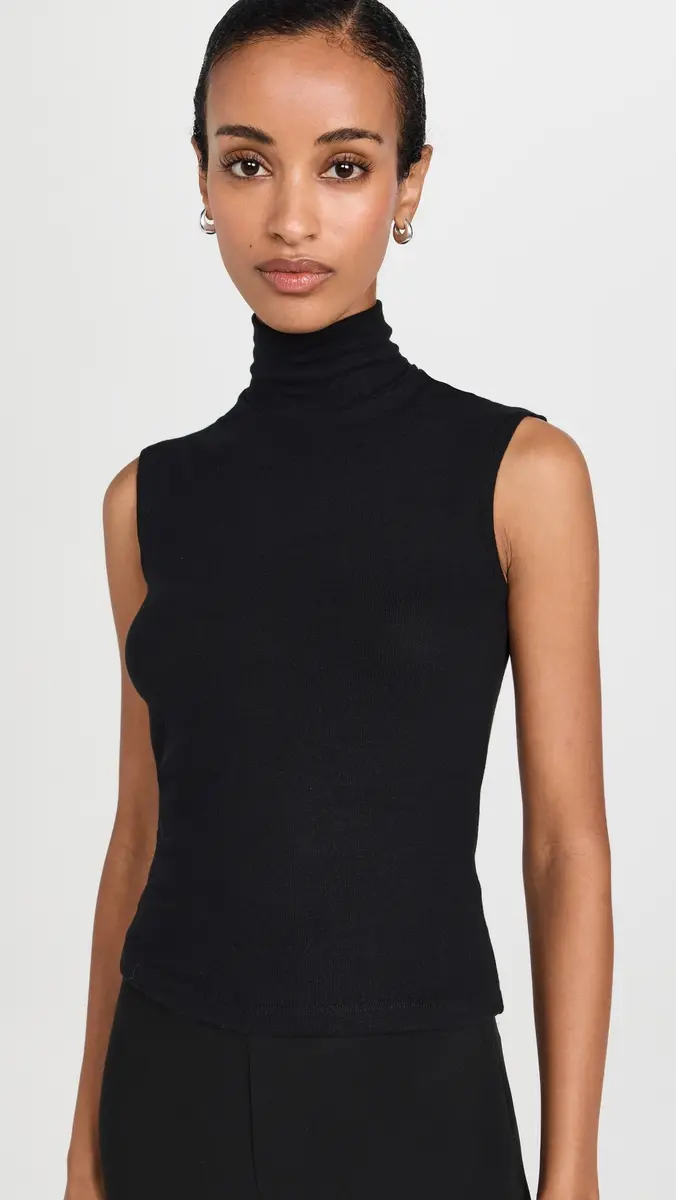 LESET Lauren Sleeveless Turtleneck | Thumbnail 2 LESET Lauren Sleeveless Turtleneck | Thumbnail 2
