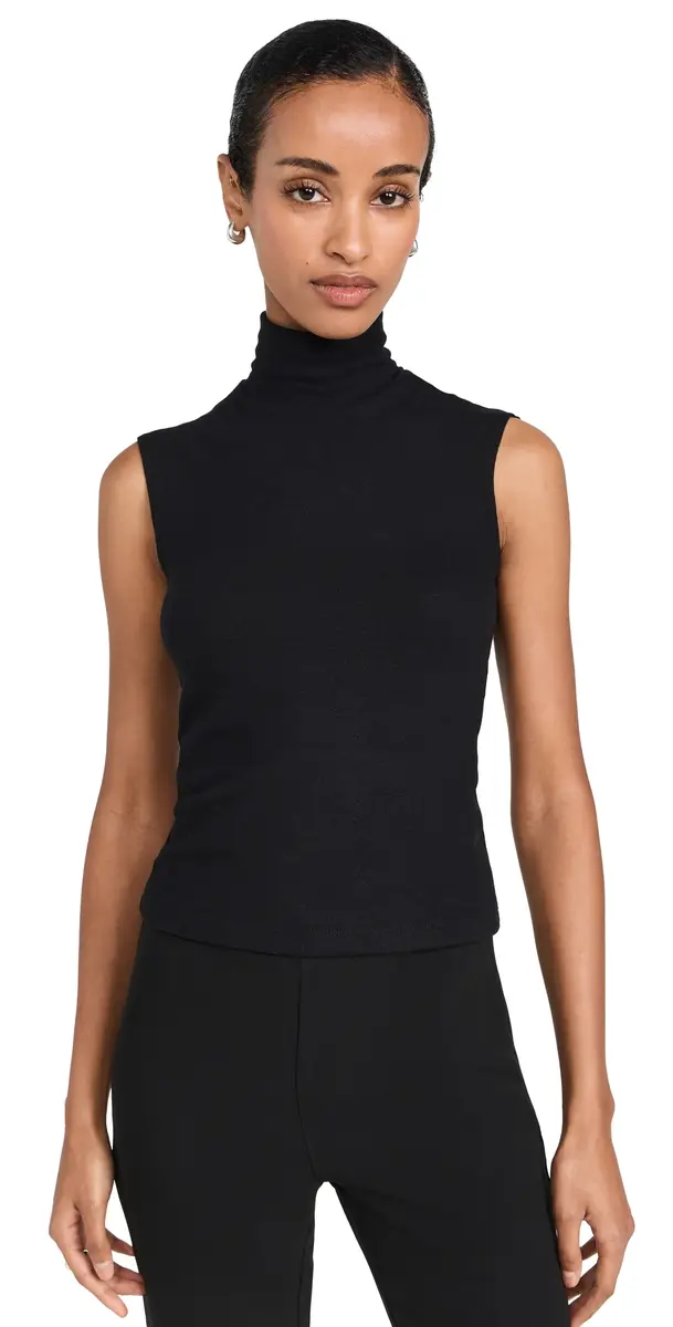 LESET auren Sleeveless Turtleneck Black | Image 1 LESET auren Sleeveless Turtleneck Black | Image 1
