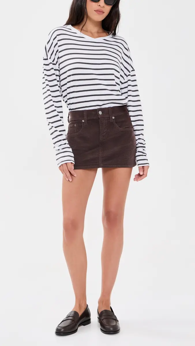 DAZE Fever Micro Mini Corduroy Skirt | Thumbnail 5