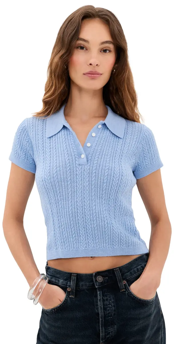 Good American The Micro Cable Polo ky | Image 1 Good American The Micro Cable Polo ky | Image 1