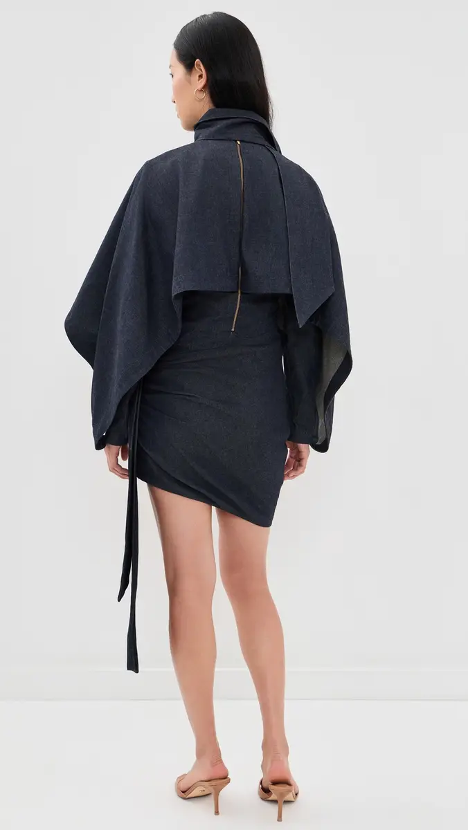 Zimmermann Valiant Draped Denim Mini Dress | Thumbnail 3 Zimmermann Valiant Draped Denim Mini Dress | Thumbnail 3