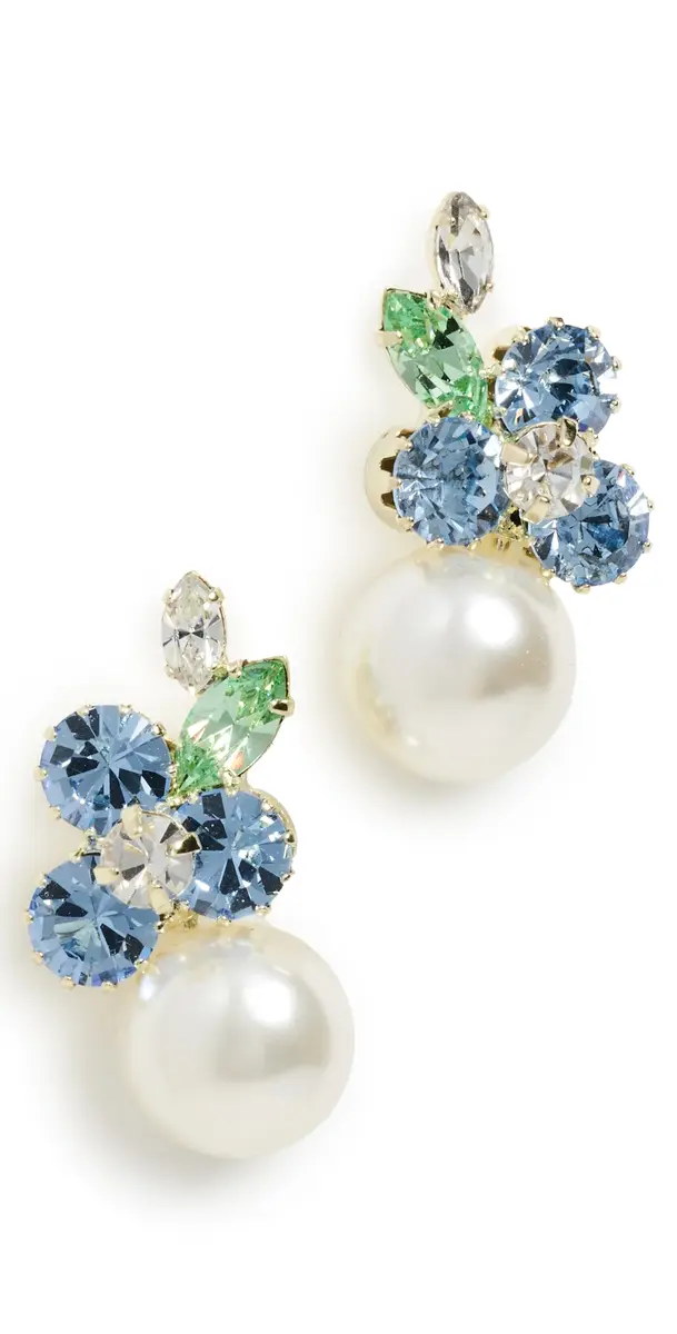 Jennifer Behr Vivi Earrings Bluebell One Size | Image 1 Jennifer Behr Vivi Earrings Bluebell One Size | Image 1