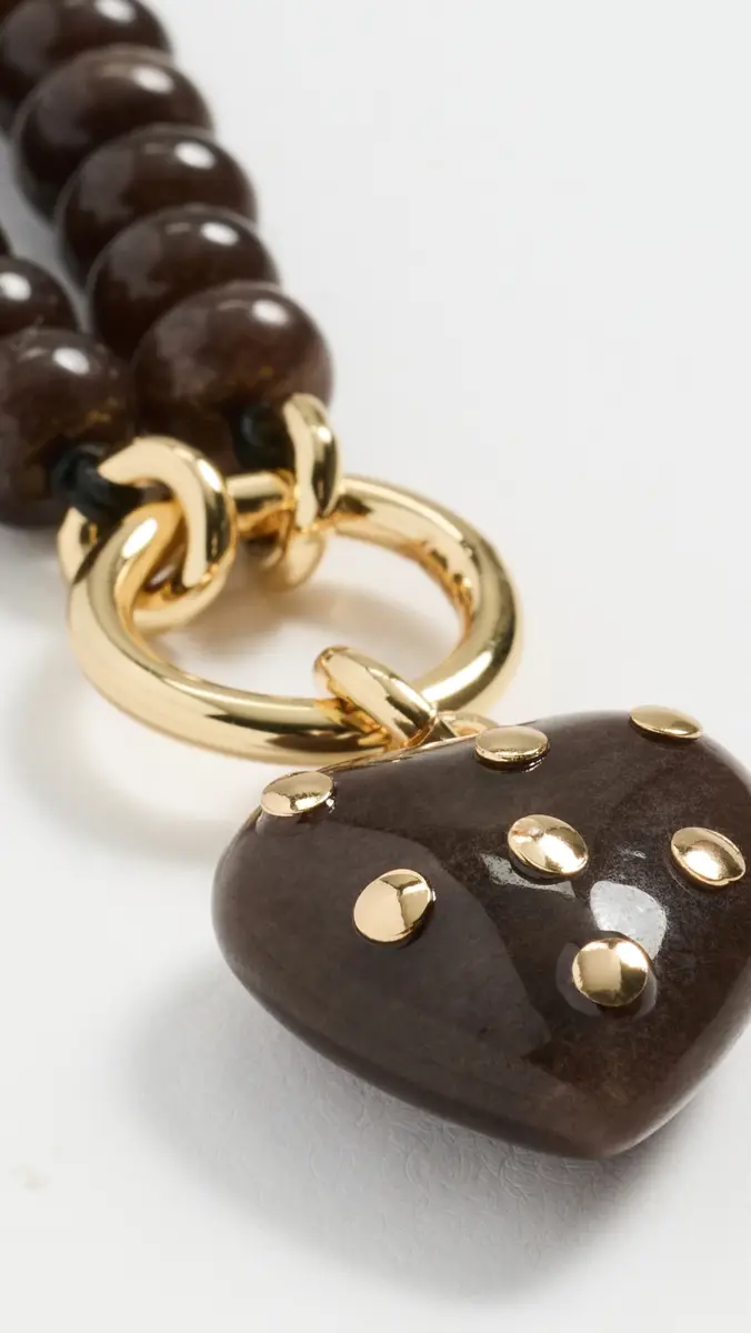 Madewell Polka Dot Stone Heart Charm Necklace | Thumbnail 5 Madewell Polka Dot Stone Heart Charm Necklace | Thumbnail 5