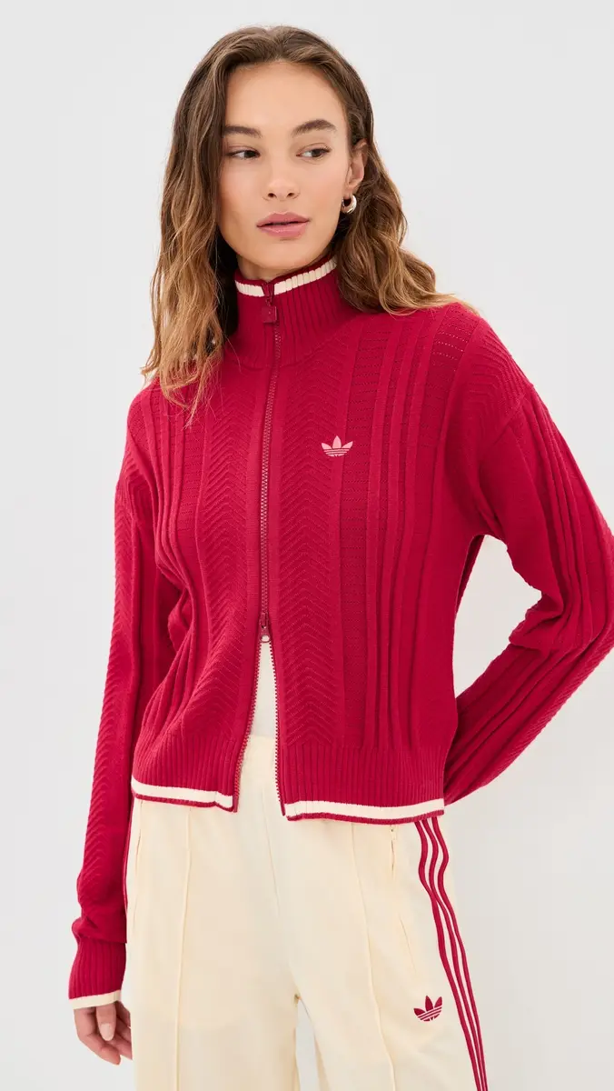 Adidas Knit Firebird Track Top | Thumbnail 2 Adidas Knit Firebird Track Top | Thumbnail 2