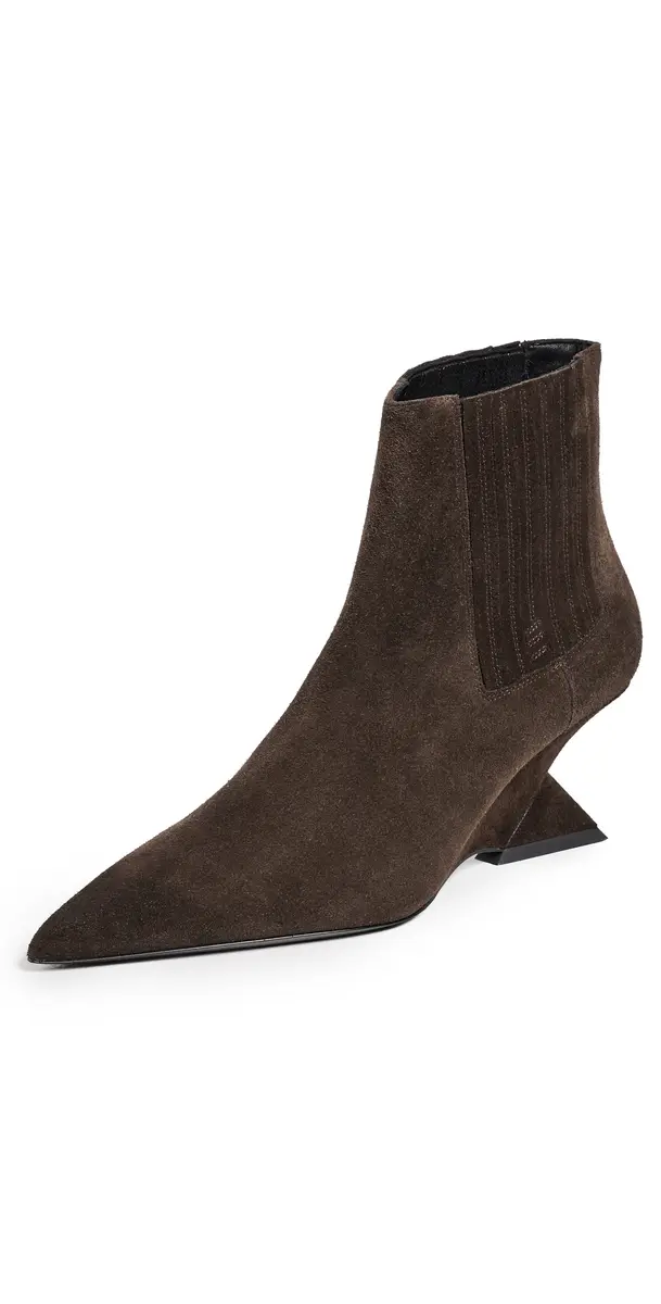 The Attico Cheope Ankle Boots Dark Brown | Image 1 The Attico Cheope Ankle Boots Dark Brown | Image 1