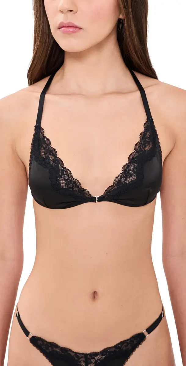 Kat the Label Sadie Bralette Black | Image 1 Kat the Label Sadie Bralette Black | Image 1