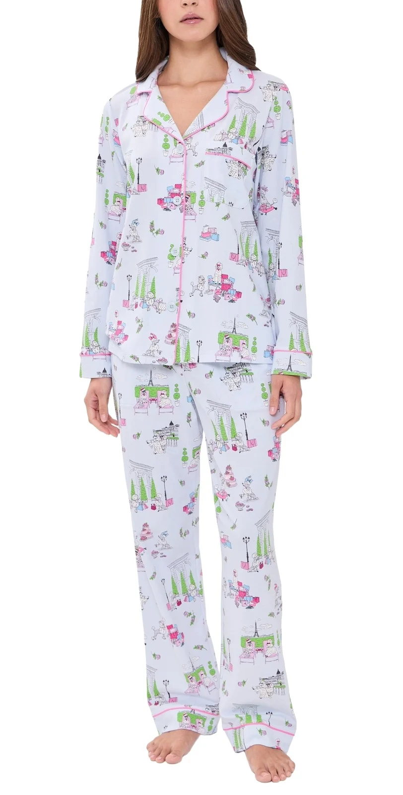 Classic Stretch Jersey Pajama Set Classic Stretch Jersey Pajama Set