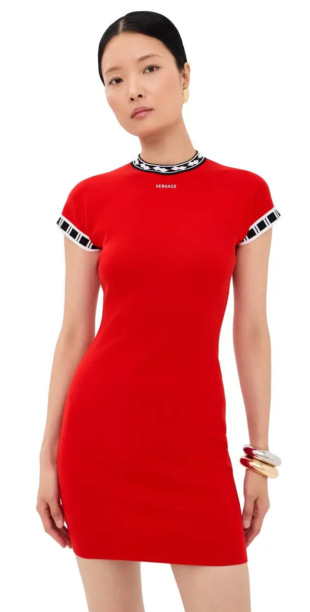 Versace Knit Dress Scarlet | Image 1 Versace Knit Dress Scarlet | Image 1