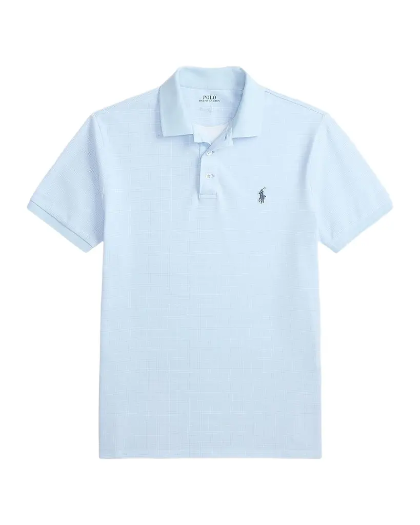 Polo Ralph Lauren Men's Custom-Slim-Fit Stretch Mesh Polo Shirt | Image 1 Polo Ralph Lauren Men's Custom-Slim-Fit Stretch Mesh Polo Shirt | Image 1