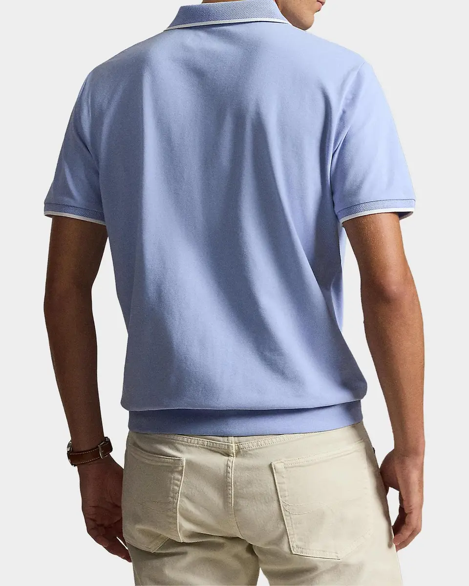 Polo Ralph Lauren Men's Logo Stretch-Cotton Zip-Front Polo Shirt | Thumbnail 3 Polo Ralph Lauren Men's Logo Stretch-Cotton Zip-Front Polo Shirt | Thumbnail 3