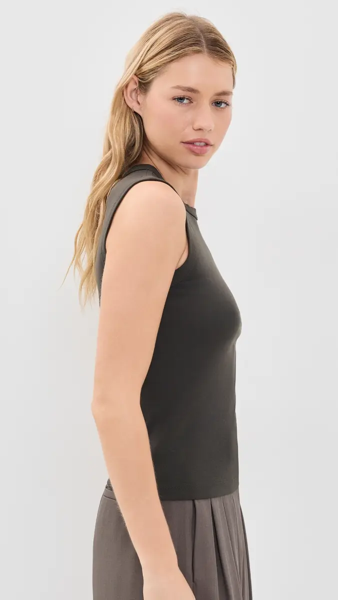 ENZA COSTA New Classic Supima Cotton Sleeveless Tee | Thumbnail 4