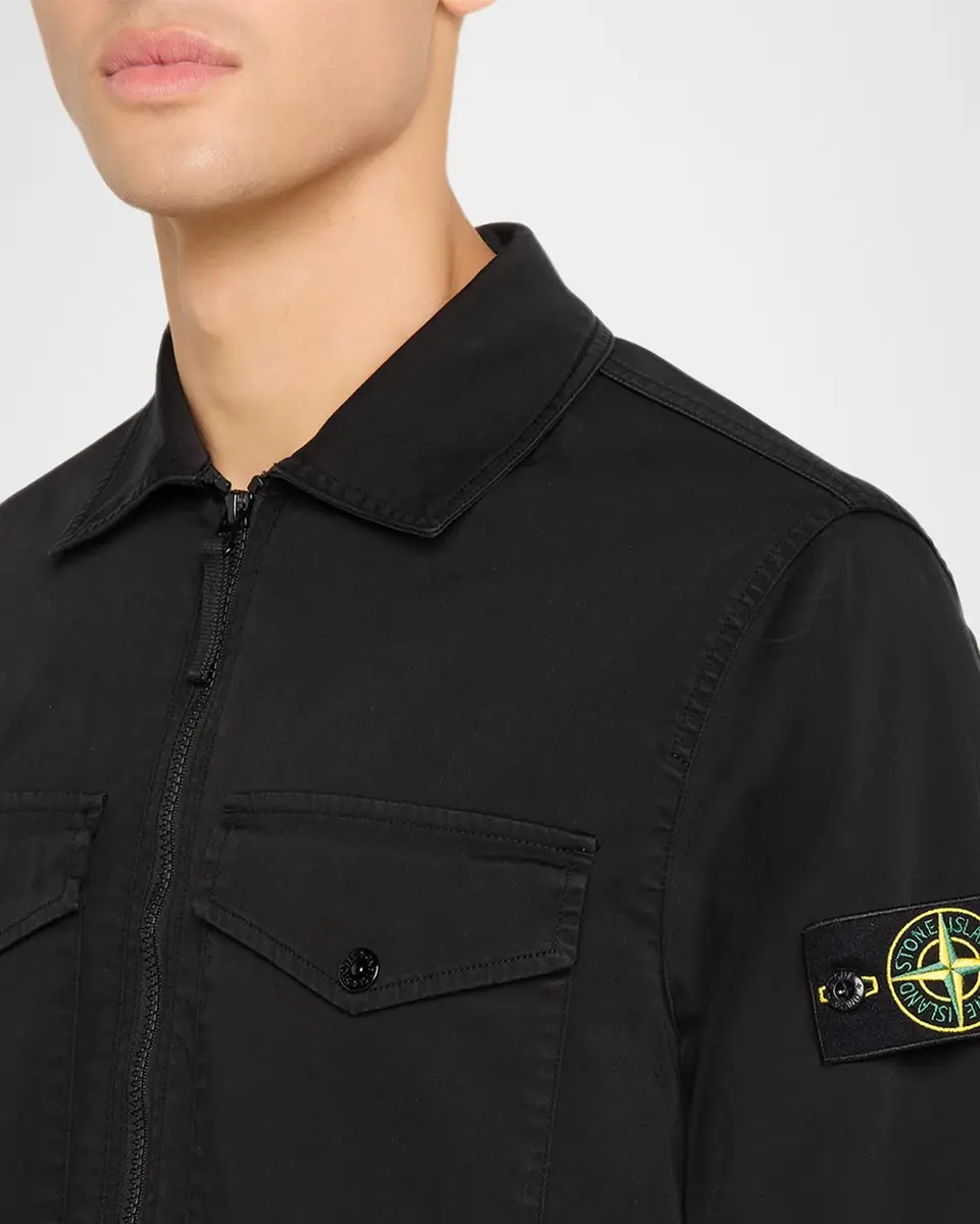 Stone Island Men's Full-Zip Overshirt | Thumbnail 5 Stone Island Men's Full-Zip Overshirt | Thumbnail 5