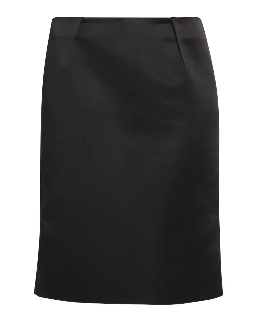 TOTEME Duchess Satin Sheath Knee-Length Skirt | Image 1 TOTEME Duchess Satin Sheath Knee-Length Skirt | Image 1