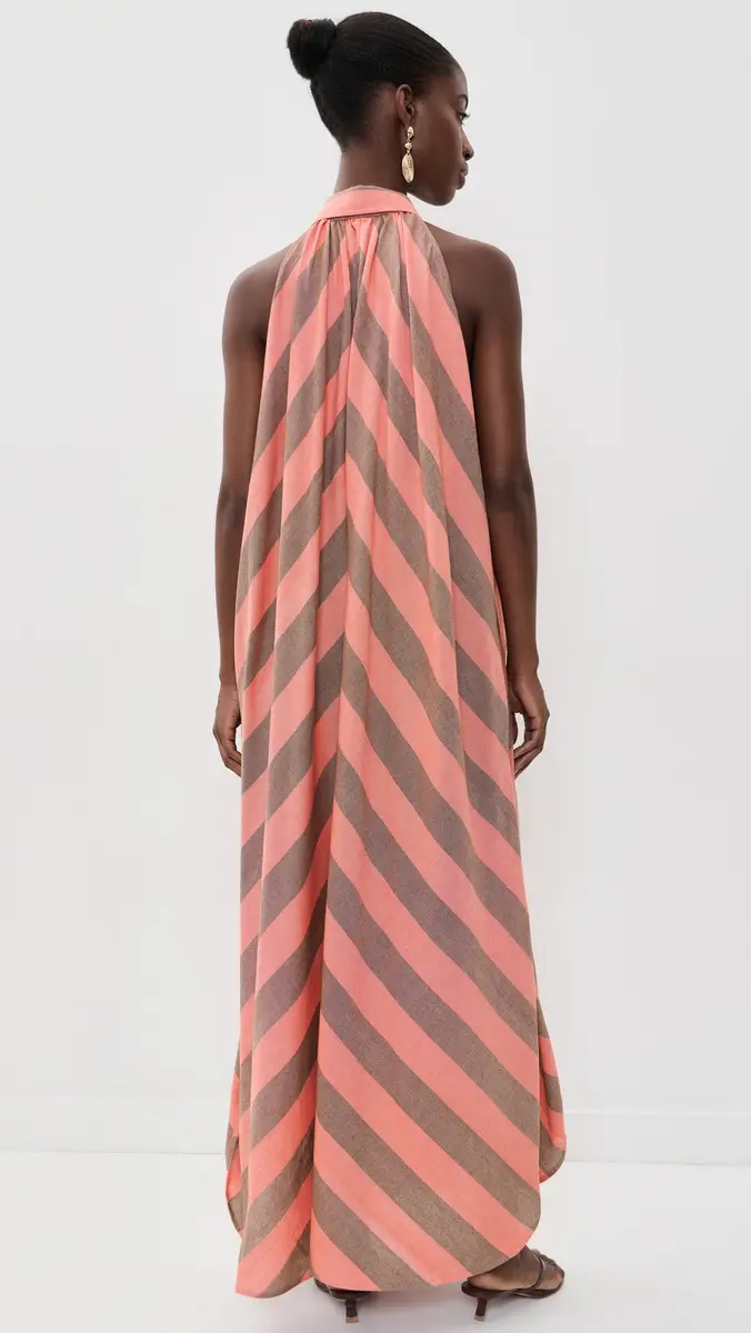 Marrakshi Life The Collared Halter Midi Dress | Thumbnail 3
