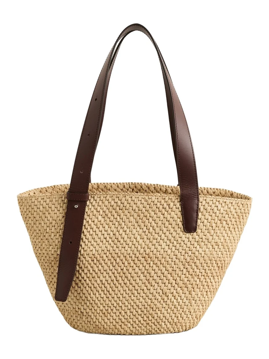 LIÉ STUDIO The Bianca Raffia Small Bag