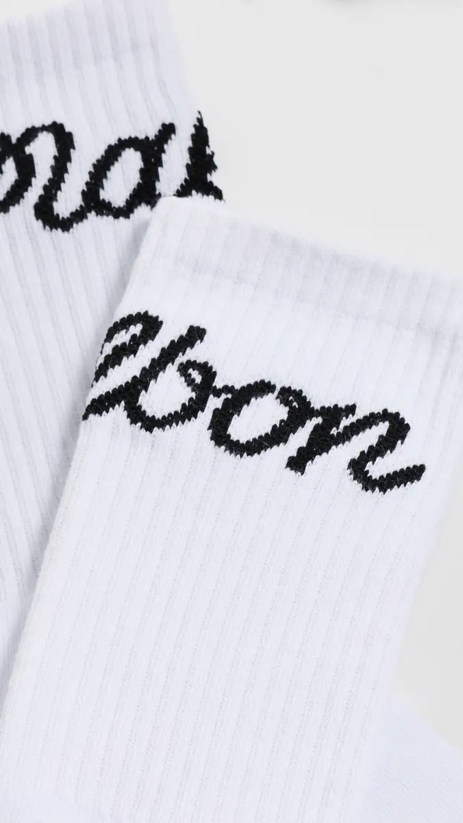 Malbon Bon Script Crew Socks | Thumbnail 3 Malbon Bon Script Crew Socks | Thumbnail 3