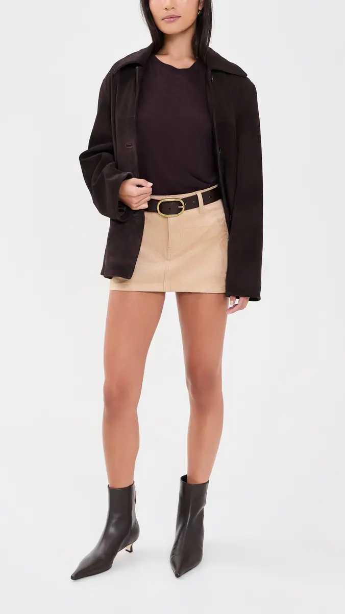 Show Me Your Mumu Faux Suede Vancouver Skort | Thumbnail 5 Show Me Your Mumu Faux Suede Vancouver Skort | Thumbnail 5