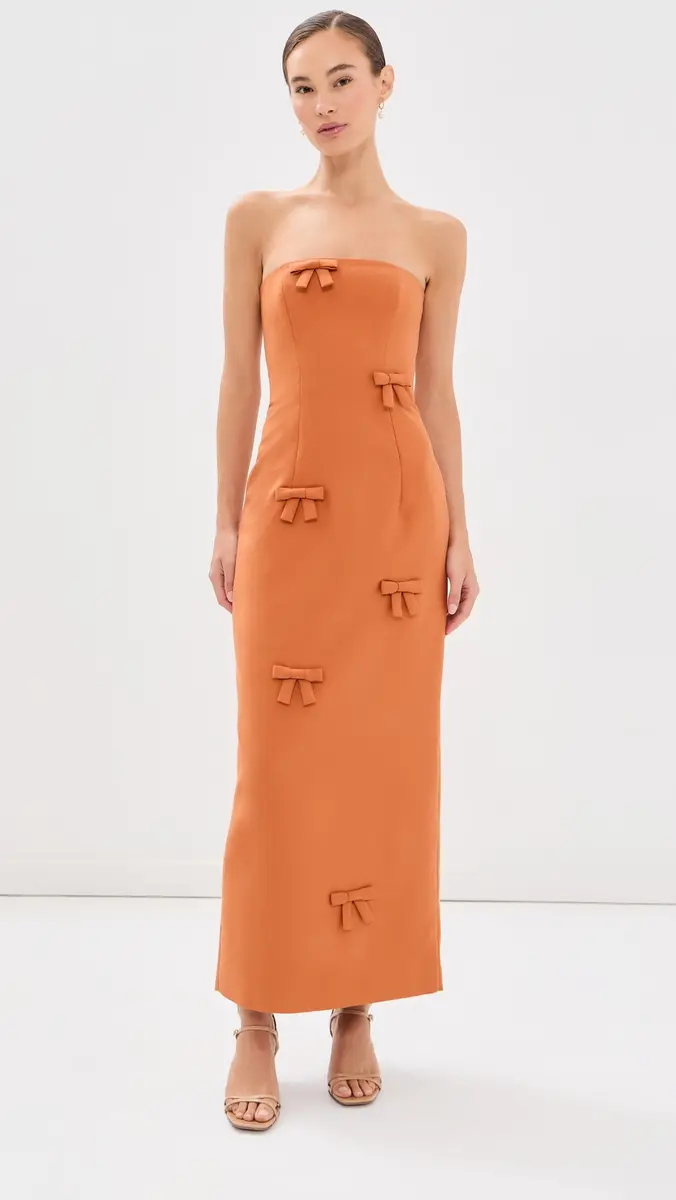 LEO LIN Rayna Bow Bustier Maxi Dress | Thumbnail 2 LEO LIN Rayna Bow Bustier Maxi Dress | Thumbnail 2