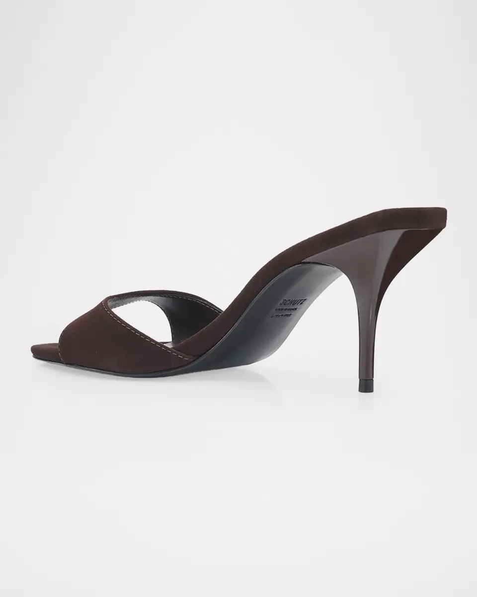 Schutz Elodie 75MM Leather Slip-On Sandals | Thumbnail 4 Schutz Elodie 75MM Leather Slip-On Sandals | Thumbnail 4