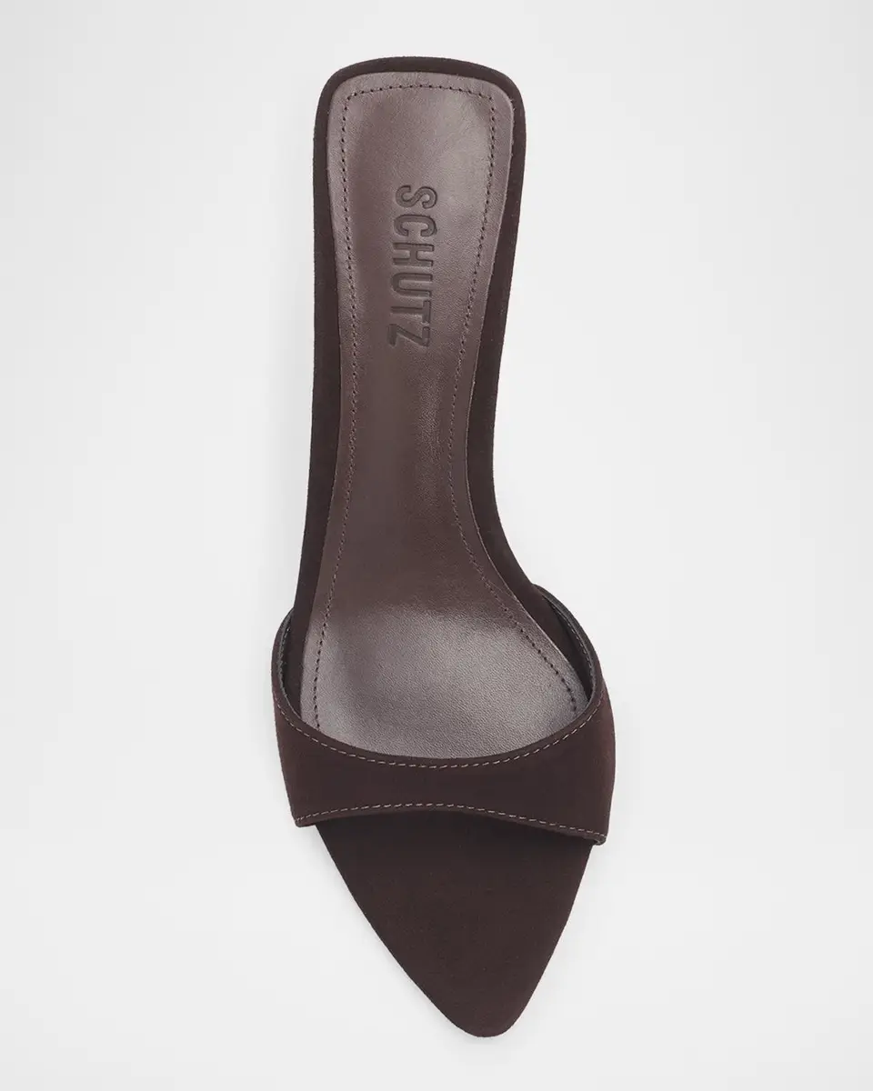 Schutz Elodie 75MM Leather Slip-On Sandals | Thumbnail 6 Schutz Elodie 75MM Leather Slip-On Sandals | Thumbnail 6