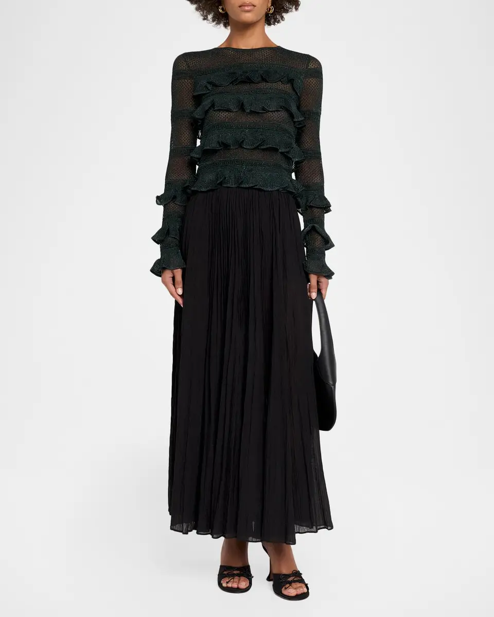 Zimmermann Valiant Lace Ruffle-Tiered Top | Thumbnail 2