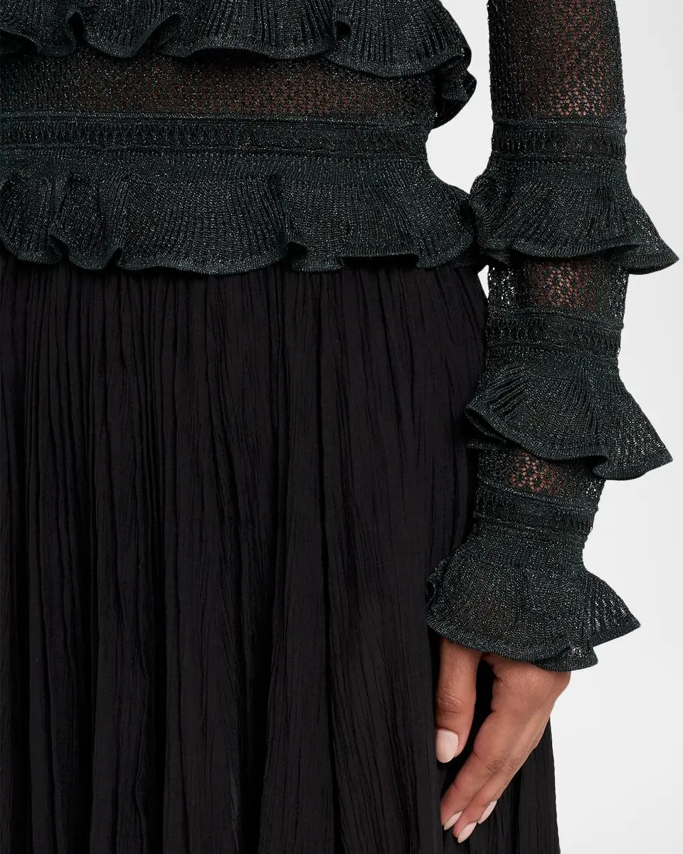 Zimmermann Valiant Lace Ruffle-Tiered Top | Thumbnail 5