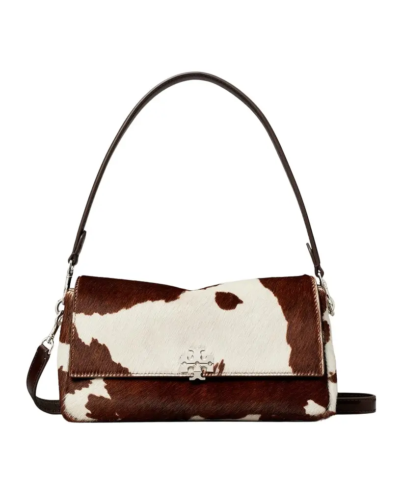 Tory Burch Charlie Calf Hair Shoulder Bag | Image 1 Tory Burch Charlie Calf Hair Shoulder Bag | Image 1