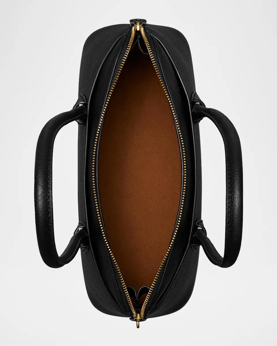 Tory Burch Lock East-West Pebbled Leather Satchel | Thumbnail 3 Tory Burch Lock East-West Pebbled Leather Satchel | Thumbnail 3