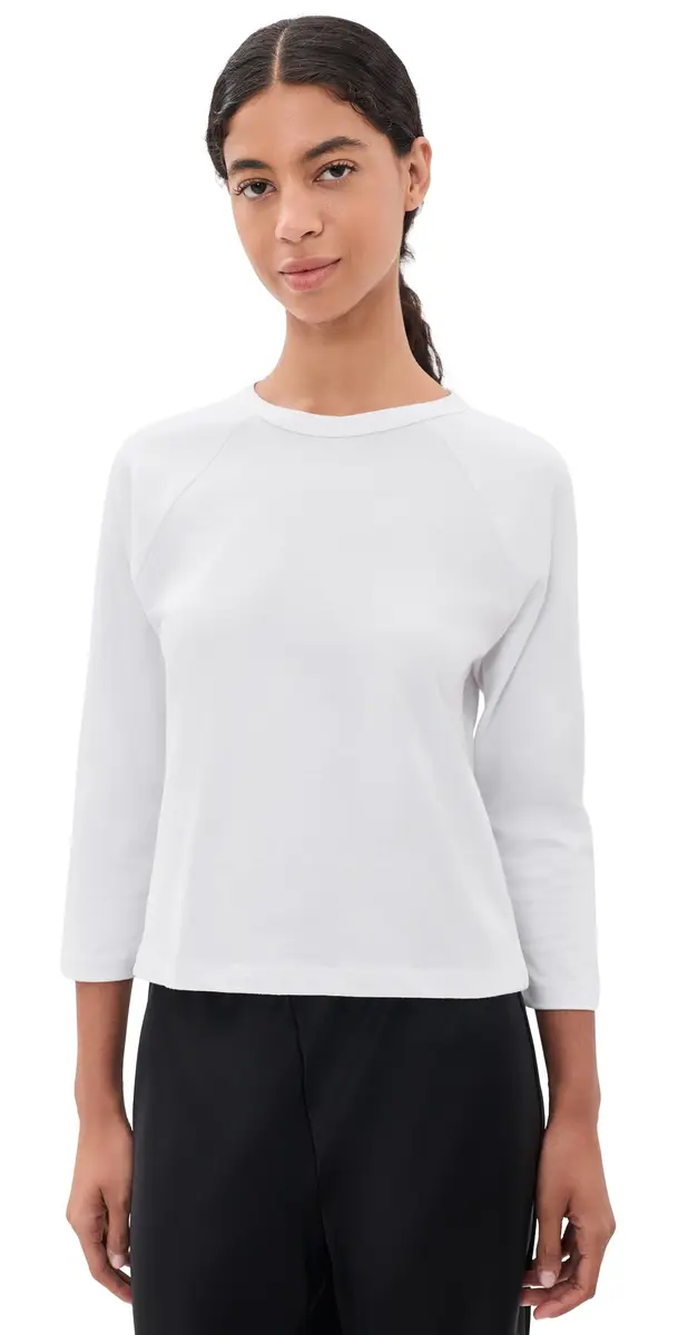LESET Margo Baseball Tee White | Image 1 LESET Margo Baseball Tee White | Image 1