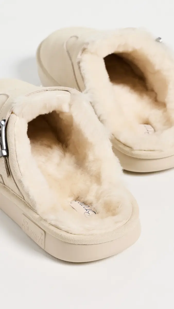 Brunch Amour Suede Shearling Slippers | Thumbnail 4 Brunch Amour Suede Shearling Slippers | Thumbnail 4