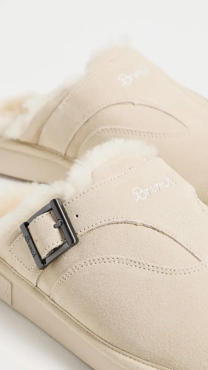 Brunch Amour Suede Shearling Slippers | Thumbnail 6 Brunch Amour Suede Shearling Slippers | Thumbnail 6