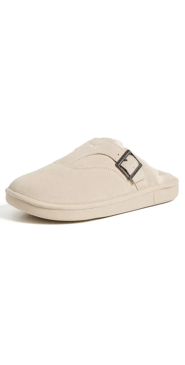 Brunch Amour Suede Shearling Slippers Beige | Image 1 Brunch Amour Suede Shearling Slippers Beige | Image 1