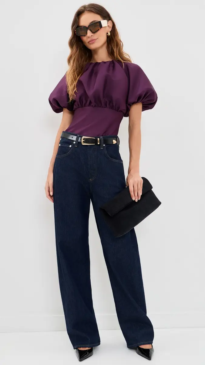 Self-Portrait Taffeta Top | Thumbnail 5 Self-Portrait Taffeta Top | Thumbnail 5