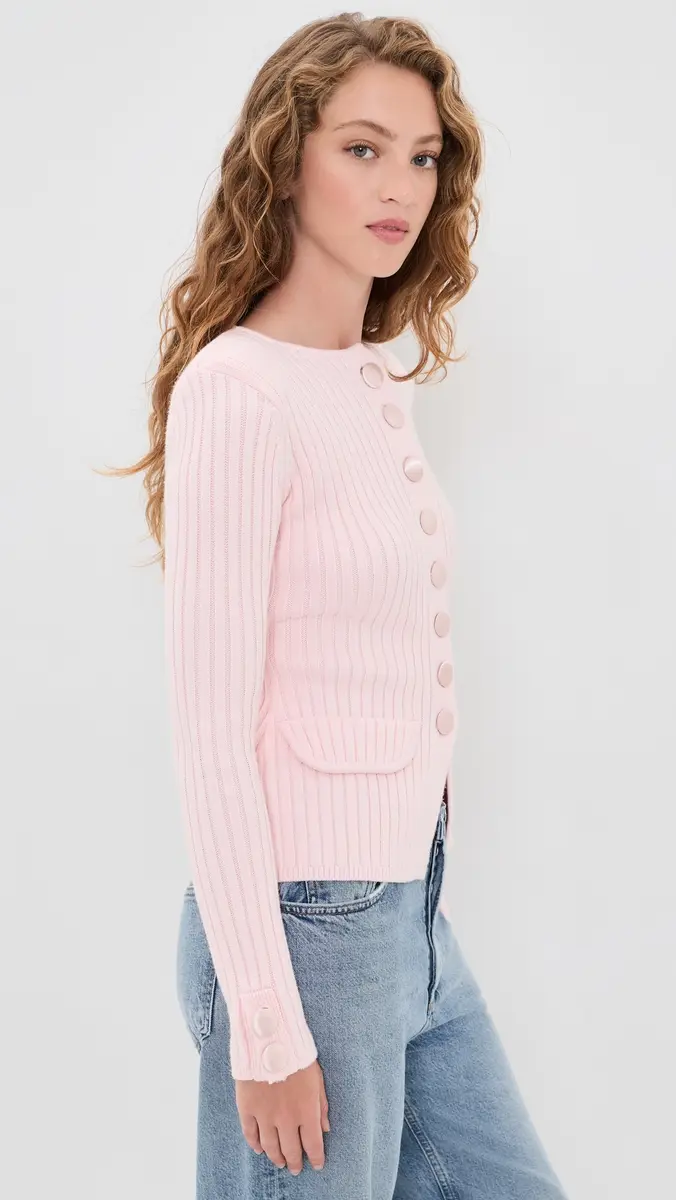 House of Sunny Classic Rib Knit Cardigan | Thumbnail 4 House of Sunny Classic Rib Knit Cardigan | Thumbnail 4