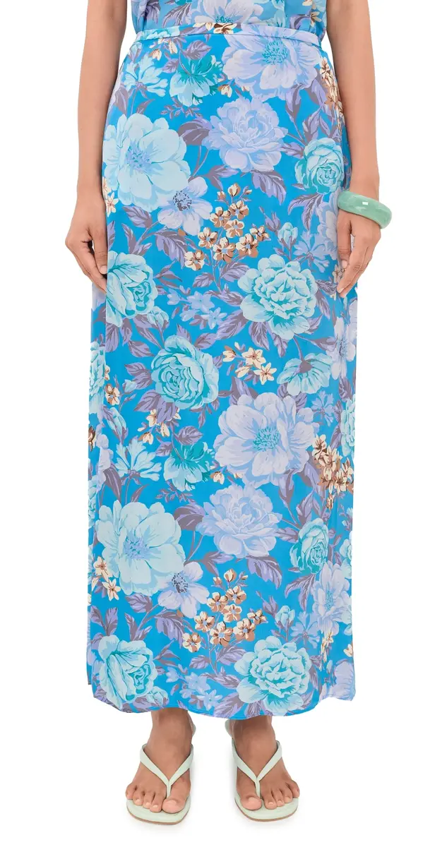 La Maregold imone Skirt Turquoise Garden ymphony | Image 1 La Maregold imone Skirt Turquoise Garden ymphony | Image 1