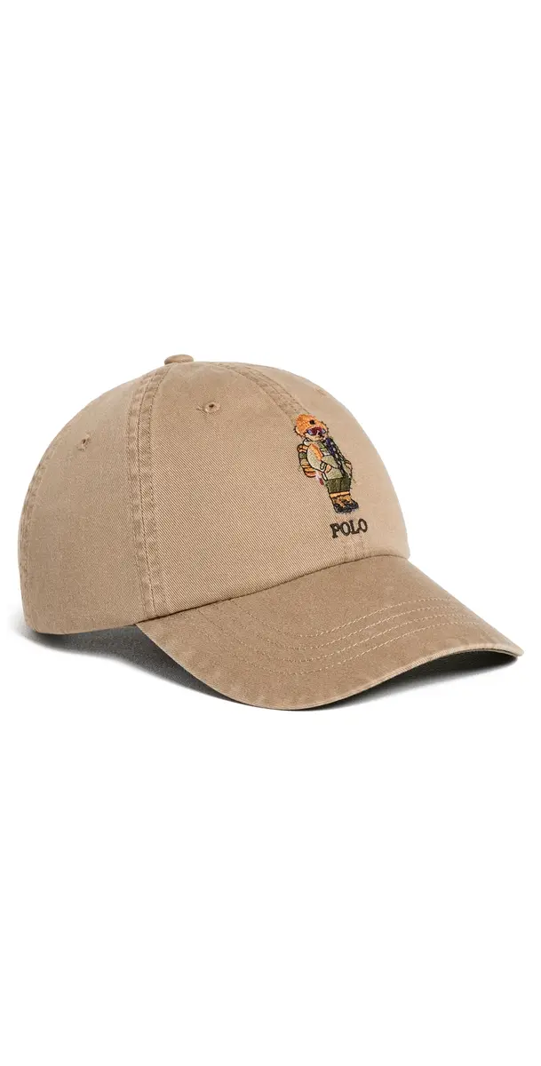 Polo Ralph Lauren Red Rocks Bear Cap Desert Khaki One Size | Image 1 Polo Ralph Lauren Red Rocks Bear Cap Desert Khaki One Size | Image 1