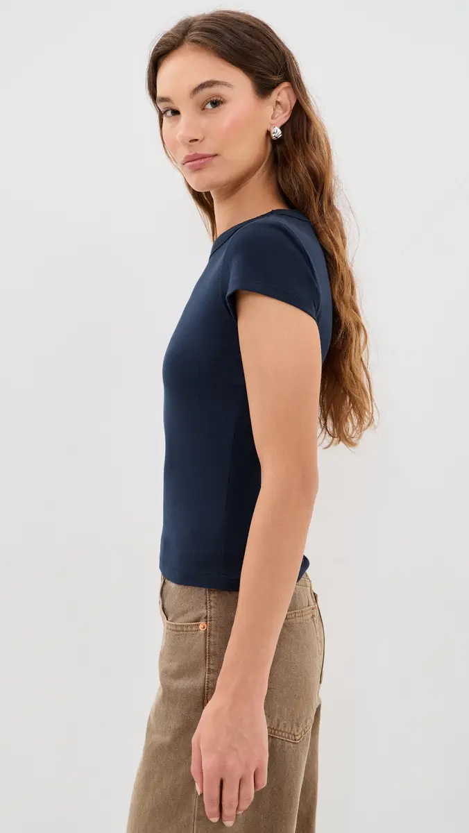 GOOD AMERICAN The Cap Sleeve Tee | Thumbnail 4