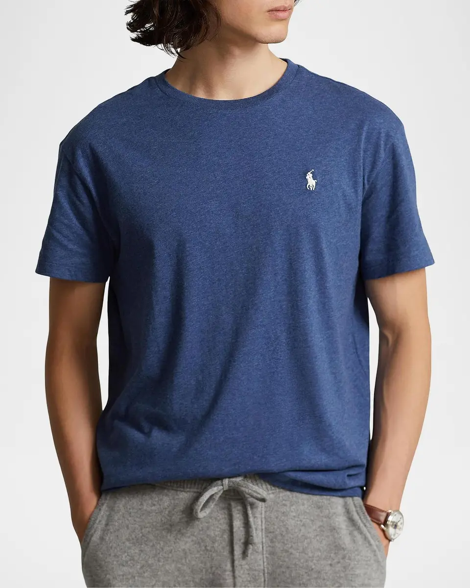 Polo Ralph Lauren Men's Jersey Crewneck Classic-Fit T-Shirt | Thumbnail 4 Polo Ralph Lauren Men's Jersey Crewneck Classic-Fit T-Shirt | Thumbnail 4