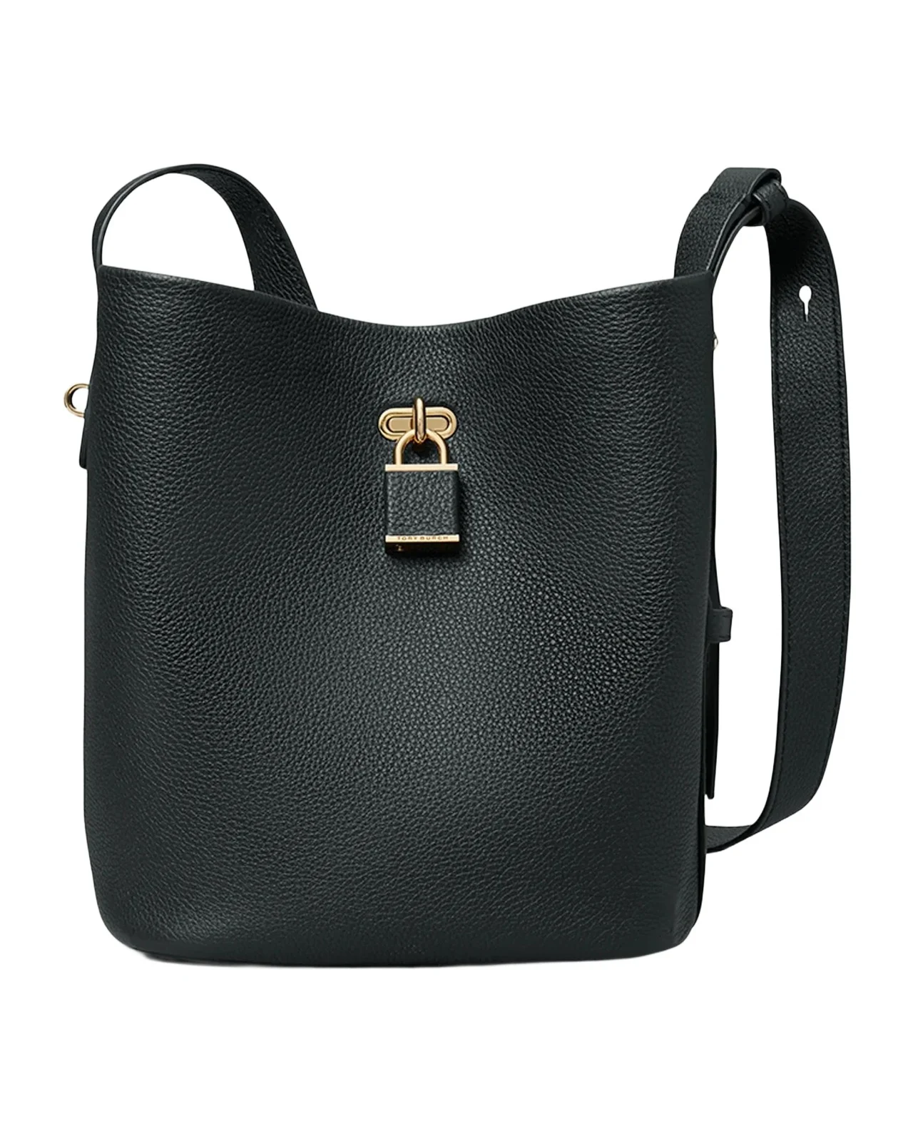 Lock Medium Slim Pebble Leather Bucket Bag Lock Medium Slim Pebble Leather Bucket Bag